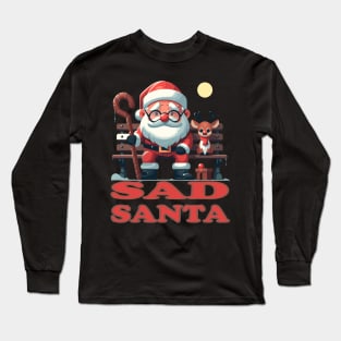 Sad Santa Long Sleeve T-Shirt